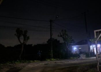 Lampu PJU Mati, Warga Kemiri Keluhkan Jalan Gelap
