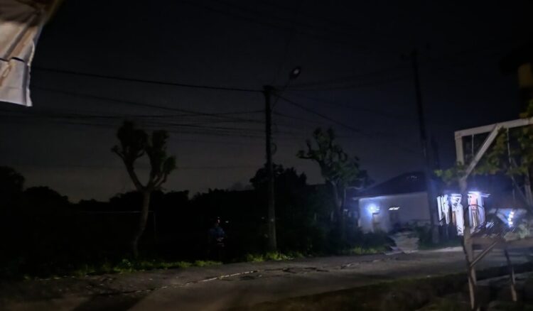 Lampu PJU Mati, Warga Kemiri Keluhkan Jalan Gelap