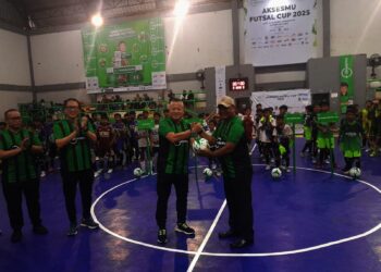 Aksesmu Gelar Kompetisi Futsal di Gor Jatiuwung