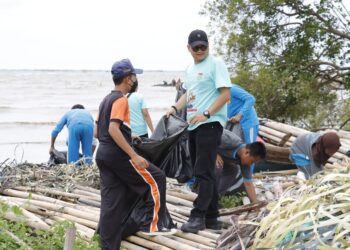 Peringati HPSN 2025, Pemkab Tangerang Bersihkan Pantai dan Tanam Mangrove