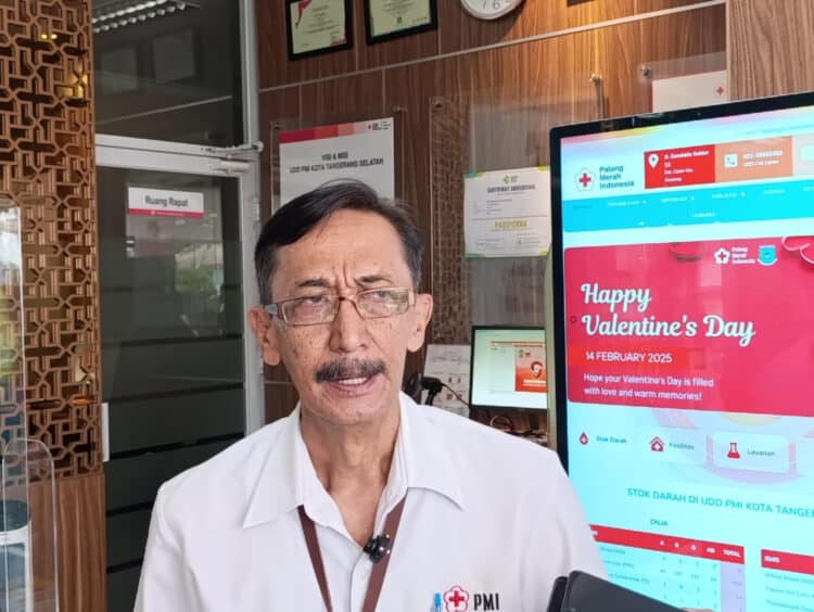 Kepala UDD PMI Tangsel, Suhara Manulang. (EKO/SATELITNEWS.COM)