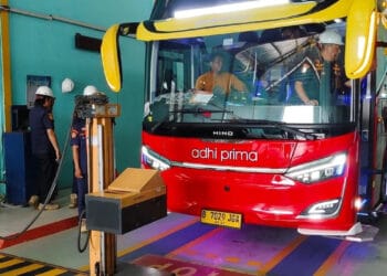 Jelang Mudik Gratis, Dishub Kabupaten Tangerang Periksa 64 Kendaraan Bus