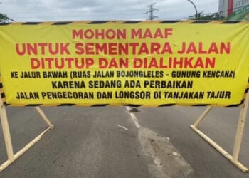 Tanjakan Tajur di Lebak Diperbaiki, Akses Sampay-Cileles Dialihkan