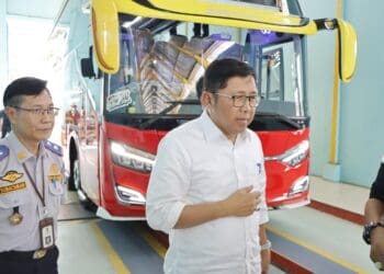 Dishub Kabupaten Tangerang Lakukan Ramp Check Angkutan Mudik 2025