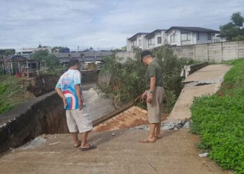 Jalan Inspeksi dan Turap Cisadane Longsor, DPUPR Kota Tangerang Koordinasi dengan Kementerian PU