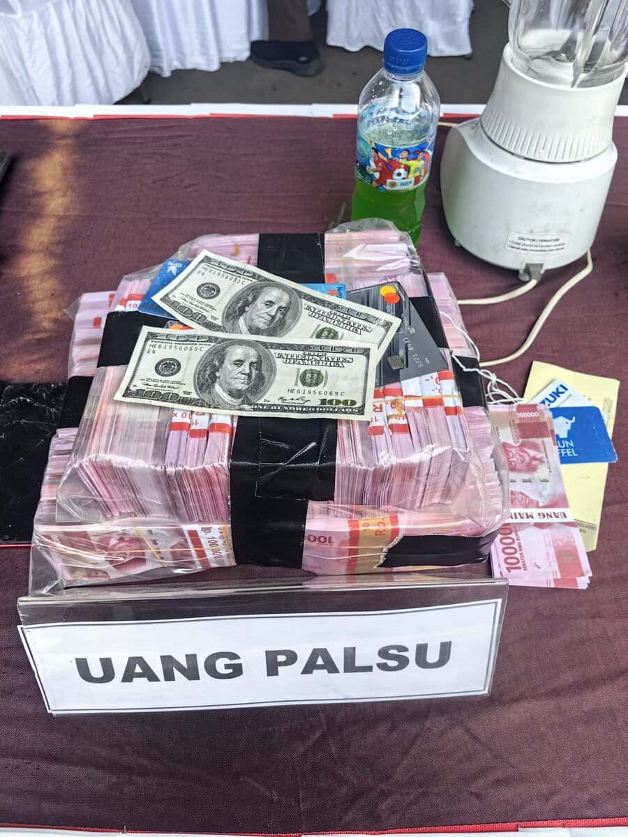 Uang Palsu Rp100 Juta Lebih dan 200 USD di Kabupaten Tangerang Dibakar