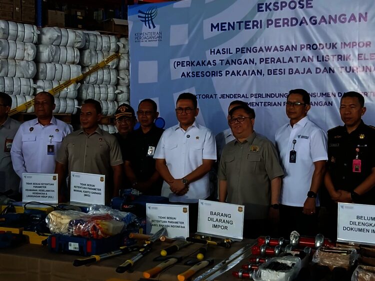 1.680 Barang Impor Ilegal di Tangerang Disita Kemendag