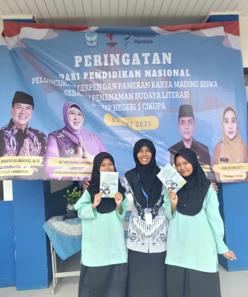 SMPN 5 Cikupa Luncurkan Cerpen Siswa