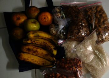 bahan makanan yang dibagikan kepada siswa di Ciputat Timur. (ISTIMEWA)