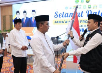 Kedatangan 393 Jemaah Haji Disambut Gubernur Banten dan Bupati Tangerang