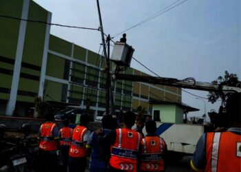 PJU Pasar Anyar Tangerang Ditata Ulang Jelang Operasional Diresmikan