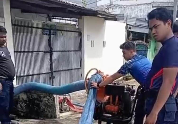 Tangani Banjir, BPBD Kabupaten Tangerang Kerahkan Pompa Raksasa