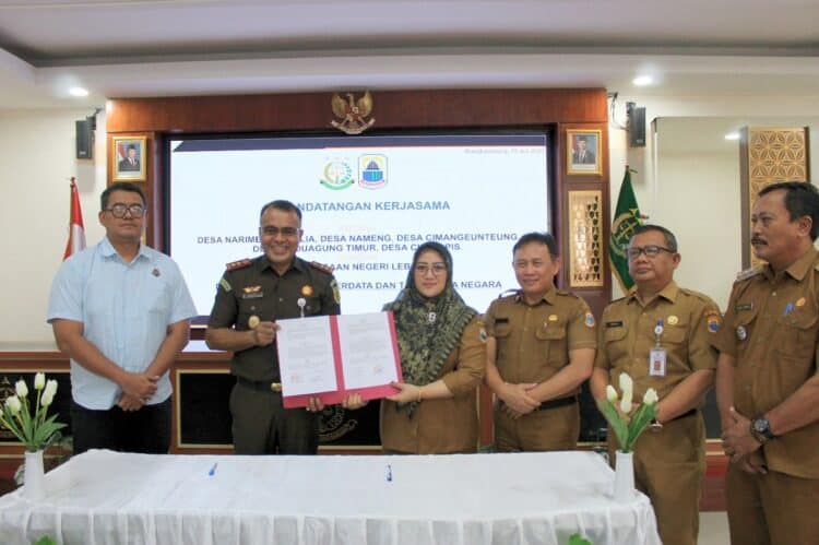 5 Kades Tandatangani Kerja Sama dengan Kejari Lebak