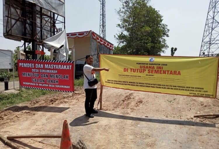 Galian C di Lebak Meresahkan, Gubernur Benten Diminta Bertindak