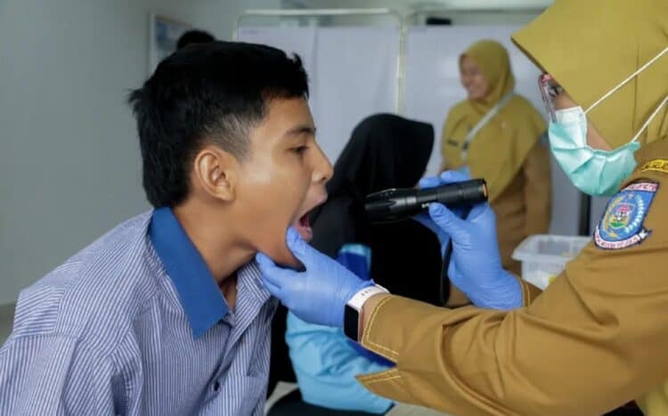 Seluruh Siswa Sekolah Rakyat 33 Tangsel Sudah Jalani CKG
