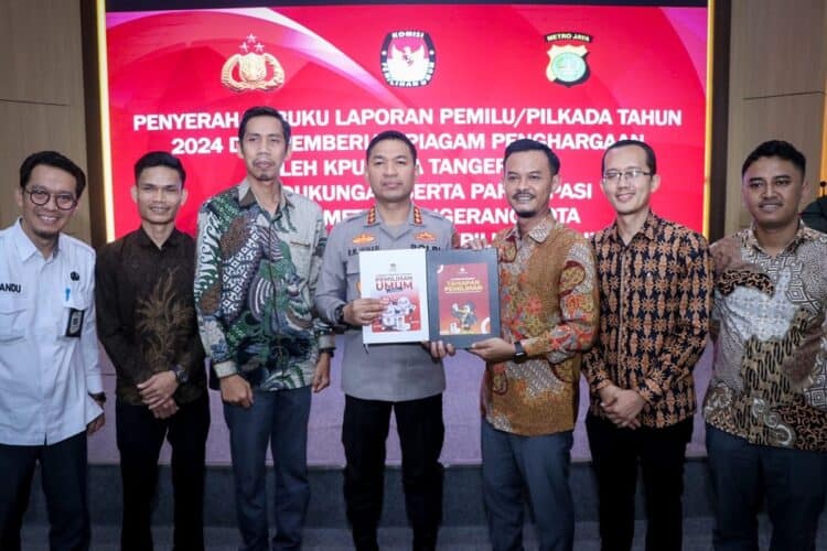 Polres Metro Tangerang Kota Terima Penghargaan atas Dukungan Pengamanan Pemilu 2024