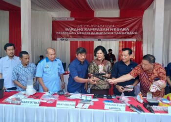 Kejari Kabupaten Tangerang Musnahkan Uang Palsu dan Narkoba