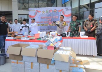 3 Bulan Sat Resnarkoba Polres Metro Tangerang Kota Ungkap 58 Kasus, Ratusan Ribu Obat Berbahaya Disita