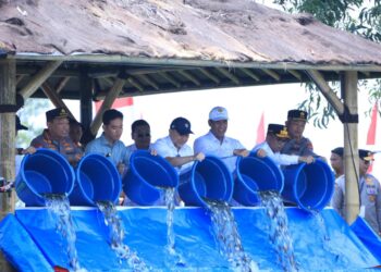 Wapres Gibran Tebar 80.000 Bibit Ikan Nila di Tigaraksa