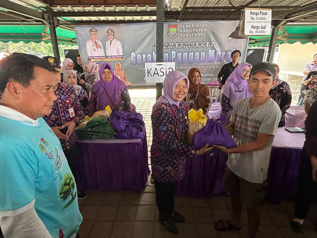 Operasi Pasar Gerakan Pangan Murah Sambut HUT Kabupaten Tangerang ke-393
