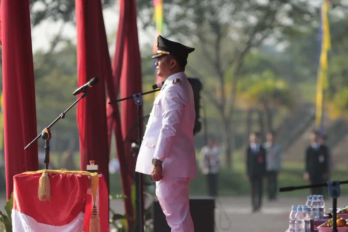 Semarak HUT ke-80 RI di Cisauk, Warga Antusias Ikuti Jalan Sehat hingga Tabligh Akbar