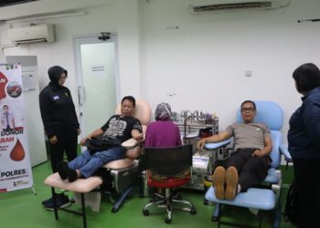 HUT ke-74, Humas Polres Metro Tangerang Kota Gelar Donor Darah