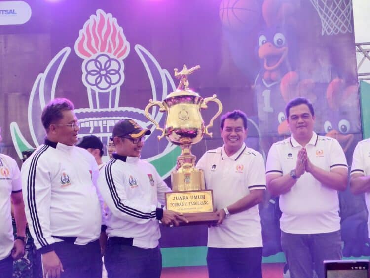 Tutup Porkab VI Tangerang, Bupati: Dukung Kemajuan Olahraga