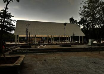 Pembangunan RTH Eco Park Rp4 Miliar, Diduga Gunakan Listrik PJU Pemkab Tangerang dan Kantin Setda