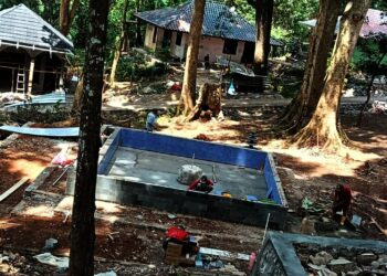 Sejumlah Sarpras di kawasan Tahura, Banten, mulai diperbaiki. (ISTIMEWA)