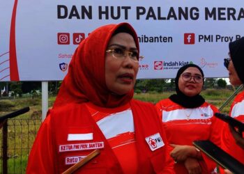 Ketua PMI Provinsi Banten, Ratu Tatu Chasanah. (ISTIMEWA)