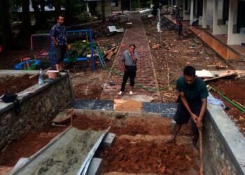 Demi berikan kenyamanan bagi pengunjung, Kawasan Wisata Tahura Banten, Kecamatan Carita, Kabupaten Pandeglang, terus berbenah. (ISTIMEWA