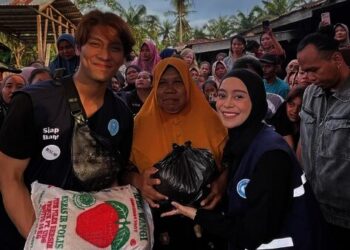 Lesti Kejora Ikut Datangi Lokasi Bencana di Sumatera