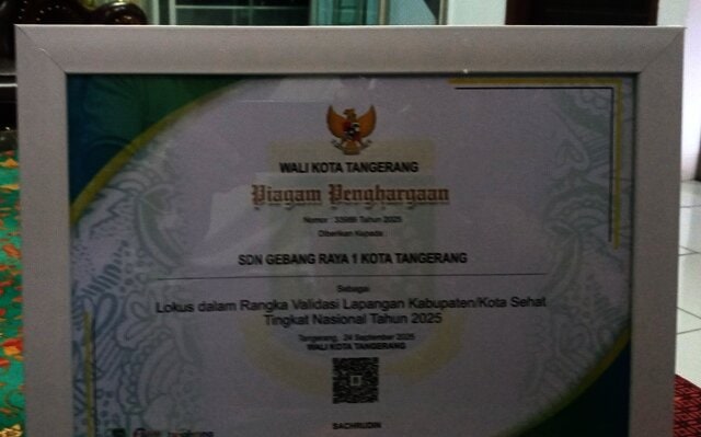 SDN Gebang Raya 1 Tangerang Borong Prestasi Seni hingga Sekolah Sehat Nasional