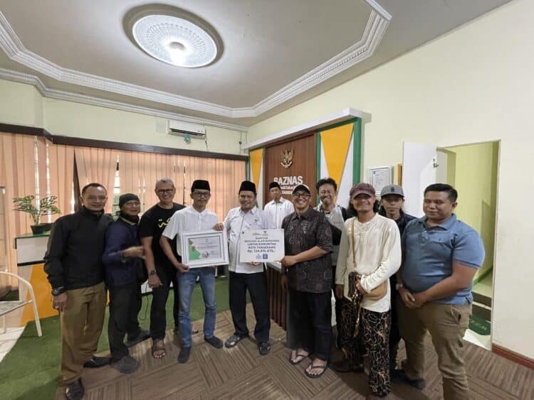 Lintas Komunitas Kota Tangerang Salurkan Rp124 Juta untuk Korban Bencana Sumatera