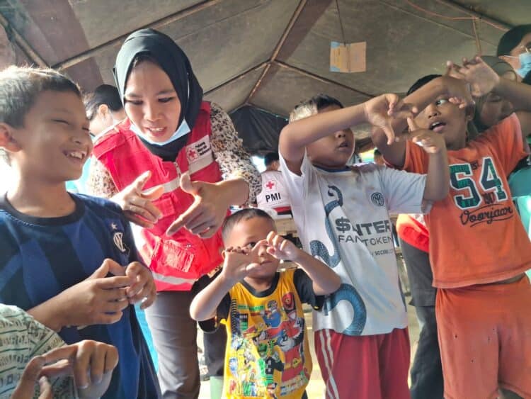 PMI Hadirkan Layanan PSS untuk Pulihkan Trauma Anak Pengungsi