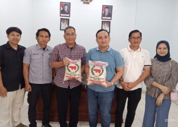 KUNJUNGAN – PT Agrobisnis Banten Mandiri (Perseroda) atau ABM, menerima kunjungan PT Lampung Selatan Maju (Perseroda). (ISTIMEWA)