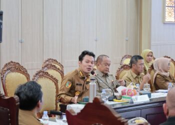 Wakil Walikota Serang, Agis Nur Aulia, saat menghadiri Kunjungan Kerja (Kunker) Baleg DPR RI ke Pendopo Gubernur Banten, KP3B, Kota Serang, Senin (26/1/2026). (ISTIMEWA)
