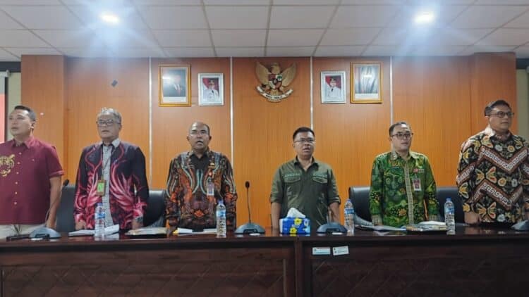 RAKOR : Tim Bapanas dan Dinas Ketahanan Pangan melakukan rakor antisipasi kenaikan harga dan pembentukan Satgas Saber Pangan. (ISTIMEWA)