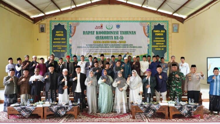 RAKORTA FSPP PANDEGLANG – FSPP Pandeglang gelar Rakorta ke-5, dengan menetapkan berbagai program unggulan, di Ponpes Kun Karima, Kecamatan Majasari, Kabupaten Pandeglang, Sabtu (24/1/2026). (ISTIMEWA)