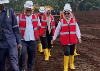 Bupati Raden Dewi Setiani, kawal pembangunan Sekolah Rakyat di Pandeglang, beberapa waktu lalu. (ISTIMEWA)