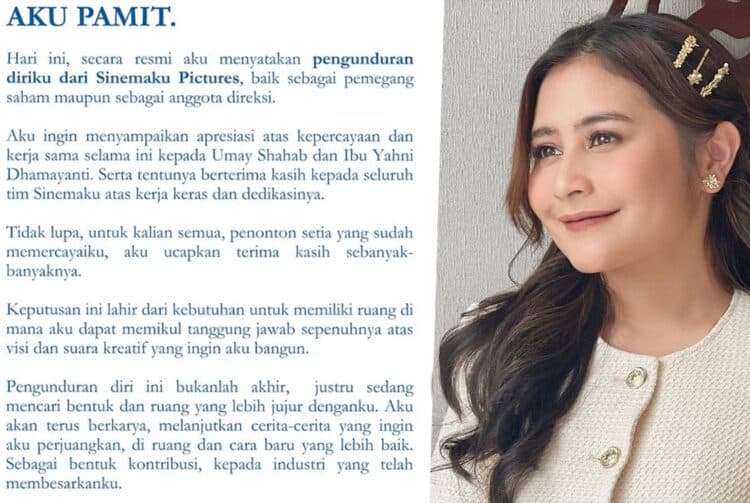 Hengkang dari Sinemaku Pictures, Prilly Latuconsina: Aku Pamit