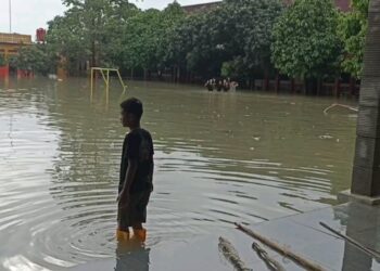 Hujan Deras dan Tanggul Jebol, Lima SMP di Kabupaten Tangerang Kebanjiran