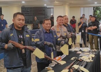 50 Senpi Ilegal Beredar, Pabrik Rumahan Disikat