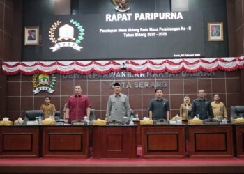 Rapat Paripurna Penutupan Masa Sidang II DPRD Kota Serang, Selasa (10/2/2026). (ISTIMEWA)