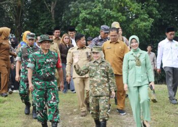 Bupati Ratu Zakiyah, hadiri pembukaan TMMD di Kabupaten Serang, Senin (10/2/2026). (ISTIMEWA)
