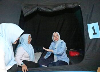 PELATIHAN - Bupati Serang Ratu Rachmatuzakiyah, memberikan pelatihan Capacity Building bagi para Kepala Organisasi Perangkat Daerah (OPD) dan Camat se-Kabupaten Serang, di Adem Anyer Park, Kecamatan Cinangka. (ISTIMEWA)