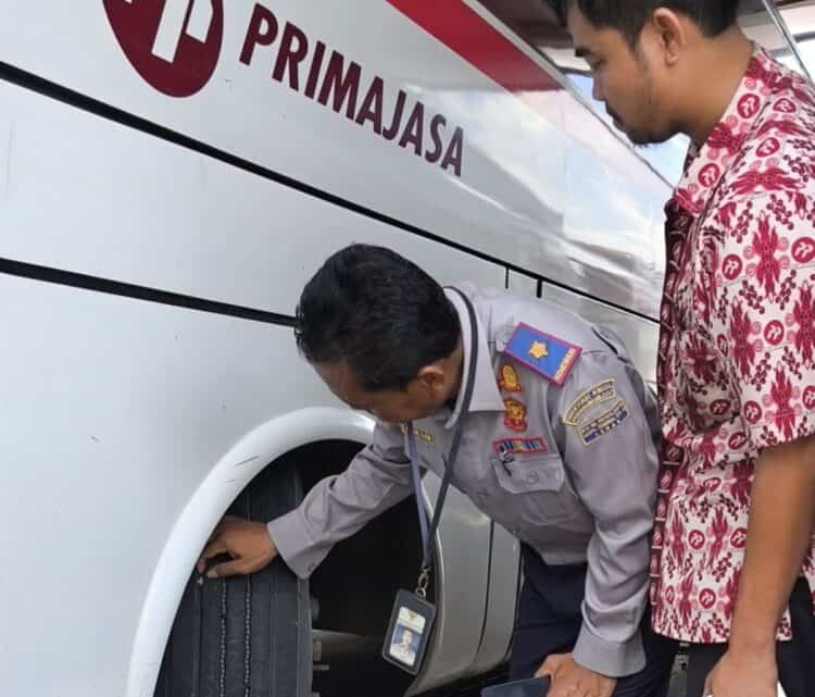 Jelang Arus Mudik Lebaran, Kelaikan Bus Dicek di Terminal Mandala Lebak