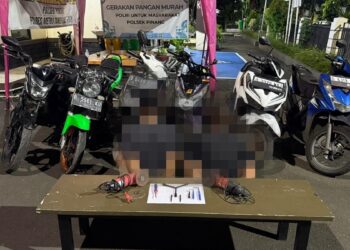 Curanmor Tepergok Saat Sahur, 2 Pelaku Dibekuk Aparat Polsek Pinang