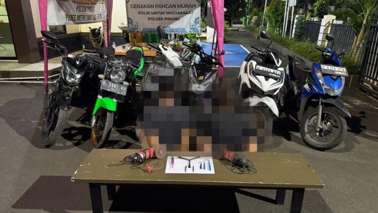 Curanmor Tepergok Saat Sahur, 2 Pelaku Dibekuk Aparat Polsek Pinang