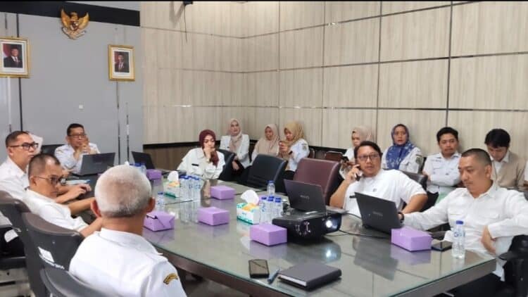 RAKOR : Tim Pergeseran Anggaran melakukan rakor terkait pembahasan pergeseran APBD Tahun Anggaran 2026. (ISTIMEWA)